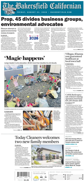 Cover of The Bakersfield Californian