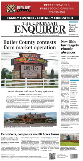 Cover of The Cincinnati Enquirer