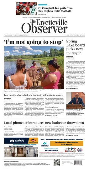Cover of The Fayetteville Observer