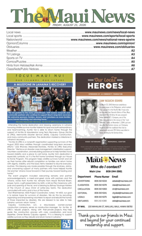 Cover of The Maui News