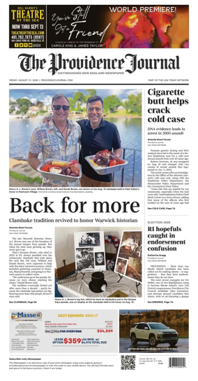 Cover of The Providence Journal