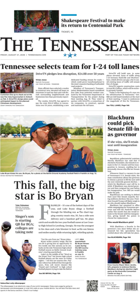 Cover of The Tennessean