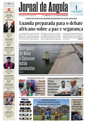 Cover of Jornal de Angola