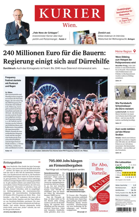 Cover of Kurier (Samstag)
