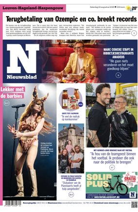 Cover of Het Nieuwsblad