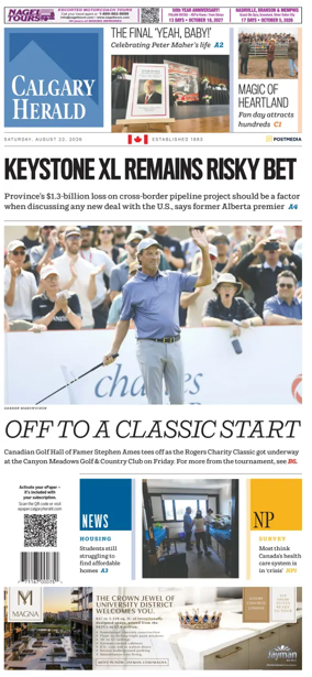 Cover of Calgary Herald