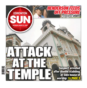 Cover of Edmonton Sun