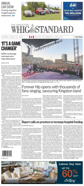 Cover of Kingston Whig-Standard