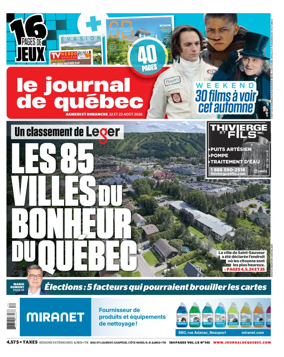 Cover of Le Journal de Quebec