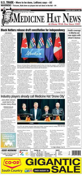 Cover of Medicine Hat News