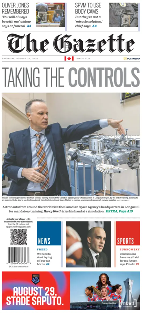 Cover of Montreal Gazette