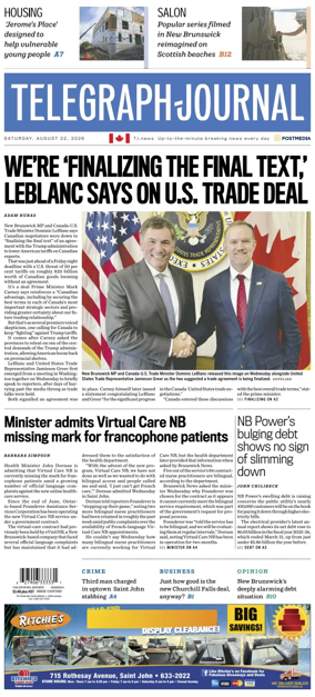 Cover of Telegraph-Journal