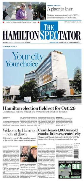 Cover of The Hamilton Spectator