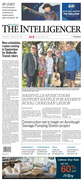 Cover of The Intelligencer (Belleville)