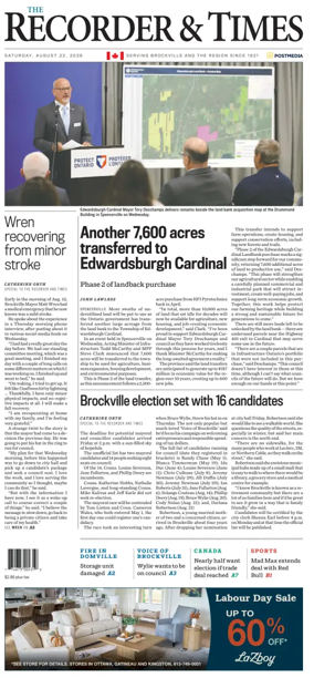Cover of The Recorder & Times (Brockville)