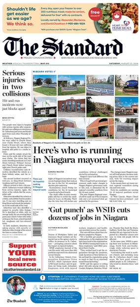 Cover of The Standard (St. Catharines)