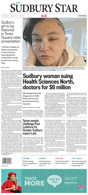 Cover of The Sudbury Star