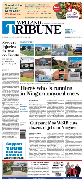 Cover of The Welland Tribune