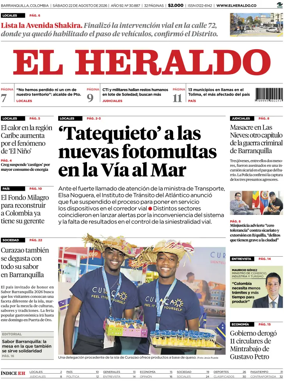 Cover of El Heraldo (Colombia)