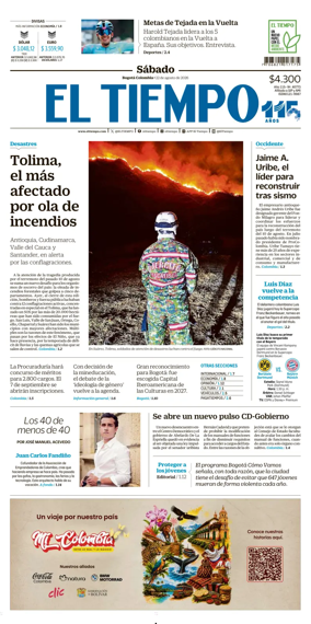 Cover of El Tiempo (Bogota)
