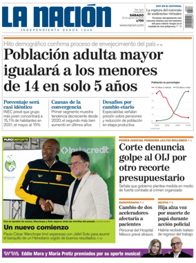 Cover of La Nacion (Costa Rica)