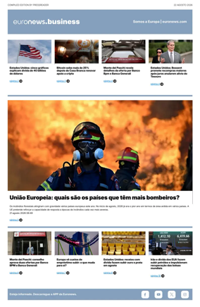 Cover of Euronews Business (Portuguese)