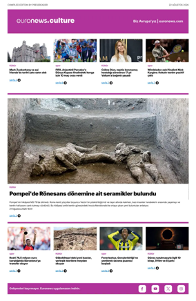 Cover of Euronews Culture and Sport (Turkish) Compiled Edition