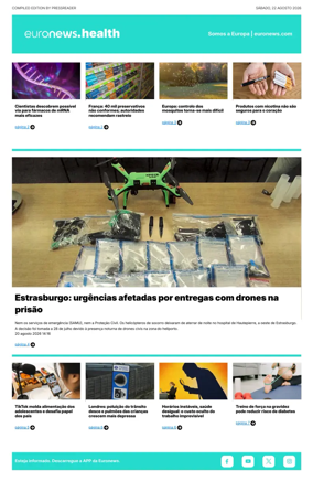 Cover of Euronews Health (Portuguese)