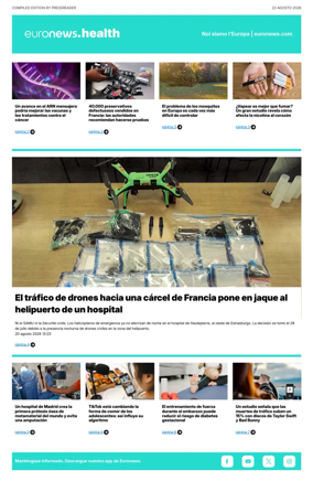 Cover of Euronews Health (Spanish) Compiled Edition