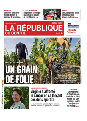 Cover of La Republique du Centre (Orleans - Loiret))