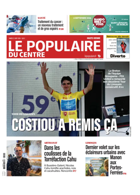 Cover of Le Populaire du Centre (Haute-Vienne)
