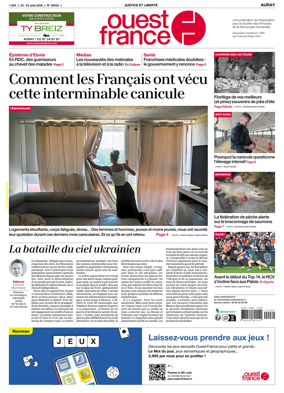 Cover of Ouest France (Auray)