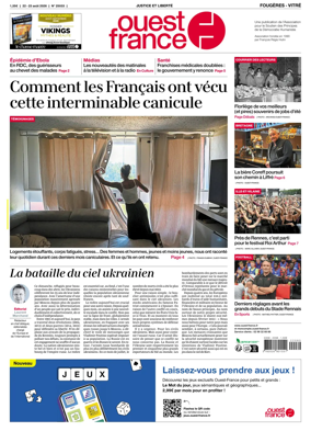 Cover of Ouest-France (Fougeres Vitre)