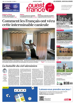 Cover of Ouest France (Les Herbiers / Montaigu)