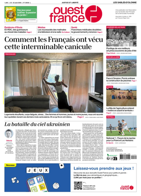 Cover of Ouest France (Les Sables-d'Olonne)