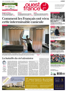 Cover of Ouest France (Lorient)