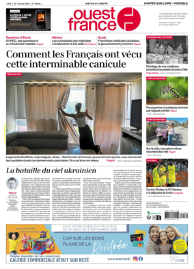 Cover of Ouest France (Nantes / Sud-Loire / Vignoble)