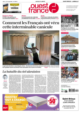 Cover of Ouest-France (Saint-Brieuc Lamballe)
