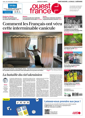 Cover of Ouest France (Saint-Nazaire La Baule Guerande)