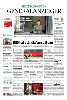 Cover of Hennigsdorfer Generalanzeiger