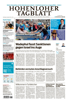 Cover of Hohenloher Tagblatt
