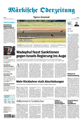 Cover of Markische Oderzeitung Erkner