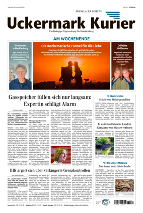 Cover of Prenzlauer Zeitung