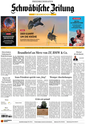 Cover of Schwabische Zeitung (Friedrichshafen)