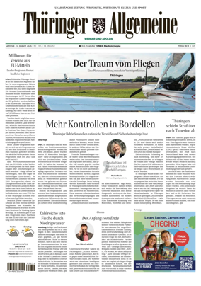 Cover of Thuringer Allgemeine (Apolda)