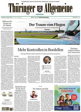 Cover of Thuringer Allgemeine (Nordhausen)