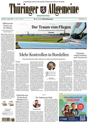 Cover of Thuringer Allgemeine (Weimar)