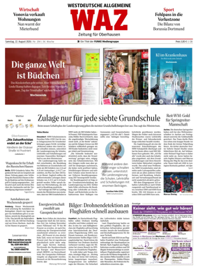 Cover of Westdeutsche Allgemeine Zeitung (Oberhausen)
