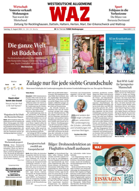Cover of Westdeutsche Allgemeine Zeitung (Recklinghausen)