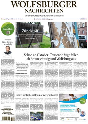 Cover of Wolfsburger Nachrichten (Wolfsburg-Gifhorn)